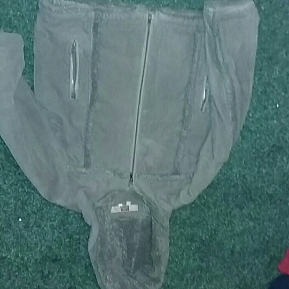 Zip up corduroy greenish jacket